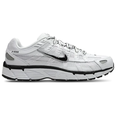 Nike P-6000 White-Black-Metallic Silver
